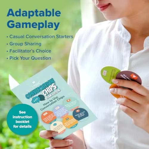 T MARIE Conversation Chips Team Building Game 2 Pack Bundle | Fun Ice Breaker for Work thumbnail 5