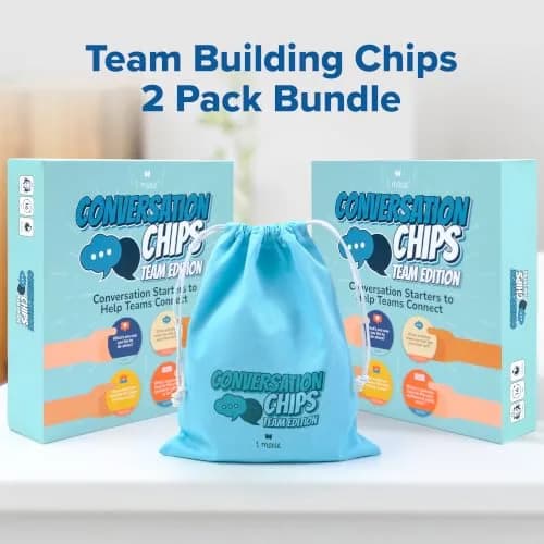 T MARIE Conversation Chips Team Building Game 2 Pack Bundle | Fun Ice Breaker for Work thumbnail 2