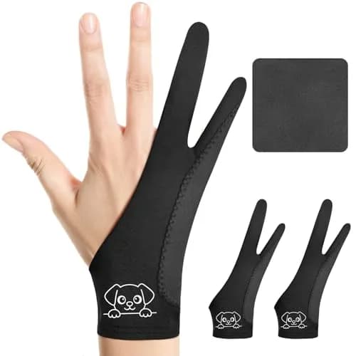 Kortimu Cute Puppy Drawing Glove: 3-Layer Palm Rejection for iPad & Drawing Tablet thumbnail 1