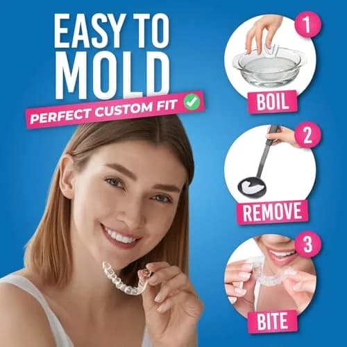 HONEYBULL Custom Moldable Night Guards 6 Pack (Thin & Thick) | Boil and Bite for Teeth Grinding thumbnail 4