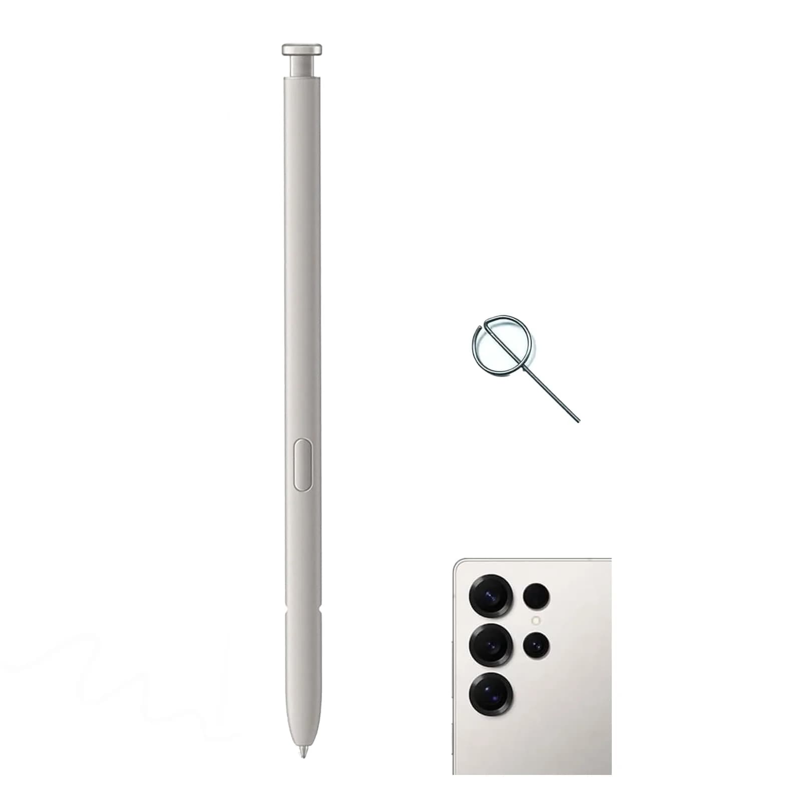 Peixiong Galaxy S25 Ultra S Pen Stylus for Samsung Galaxy S25 Ultra 5G, Light Gray | 4096 Pressure Sensitivity - main product image