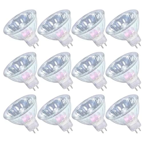 GMY MR16 Halogen Bulbs 50W 12V GU5.3 Warm White Dimmable Spotlight 36° Bin-Pin Base 12 Pack | Specialty Accent Lighting thumbnail 1