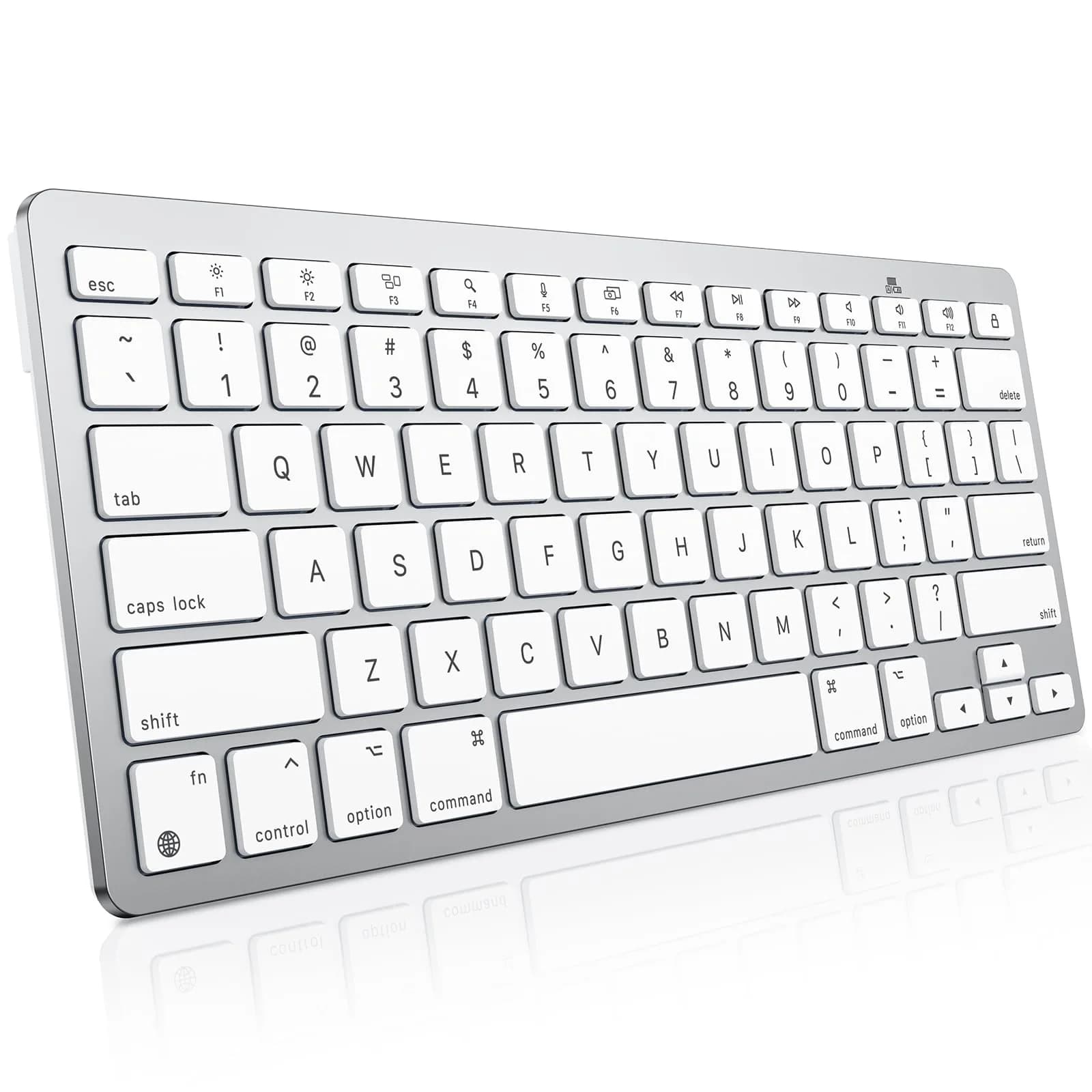 OMOTON Wireless Keyboard for Mac, Bluetooth Stable, No Numpad, Travel Size | Compact, Ergonomic, Mac-Compatible - main product image