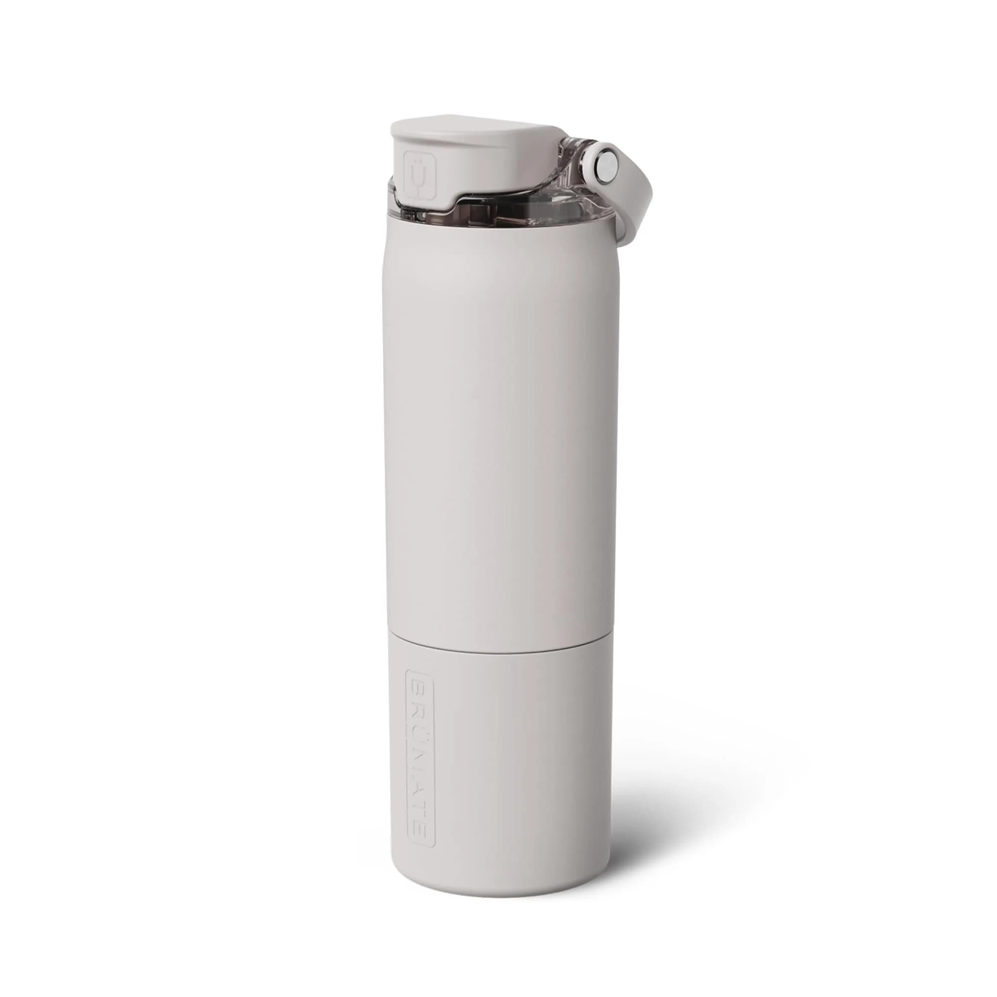 BrüMate Rise 25oz Water Bottle | Leakproof Silicone Straw | Insulated Stainless Steel | Cup-Holder Friendly | BPA-Free (Nightfall Blue) — Dune / 25 Ounces