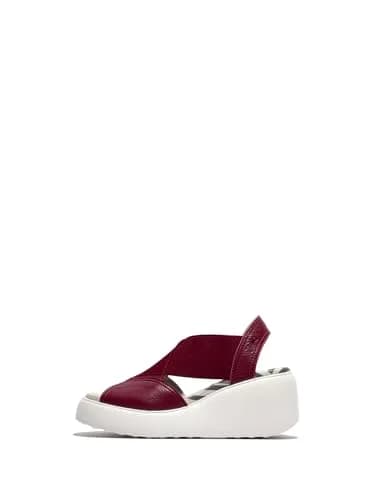 FLY London Women's Daif216fly Sandal, berry, 5.5 | Casual Comfort with Wedge Heel thumbnail 1