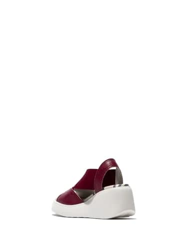 FLY London Women's Daif216fly Sandal, berry, 5.5 | Casual Comfort with Wedge Heel thumbnail 3
