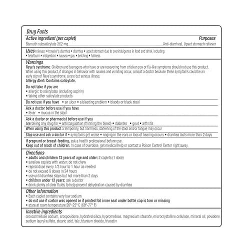 Kaopectate Multi-Symptom Anti-Diarrheal & Upset Stomach Reliever, 84 Caplet | Fast GI Discomfort Relief for Adults thumbnail 8