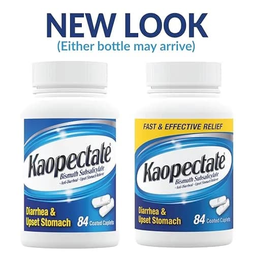Kaopectate Multi-Symptom Anti-Diarrheal & Upset Stomach Reliever, 84 Caplet | Fast GI Discomfort Relief for Adults thumbnail 2