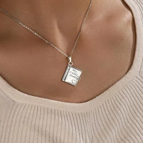 Roe Dolph My Little Star Book Necklace Gift for Daughter & Granddaughter | Meaningful Keepsake for Mothers Day thumbnail 2