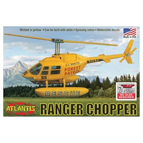 Atlantis 1/72 Forest Patrol Rescue Helicopter Model Kit | Assembly & Painting Required thumbnail 1