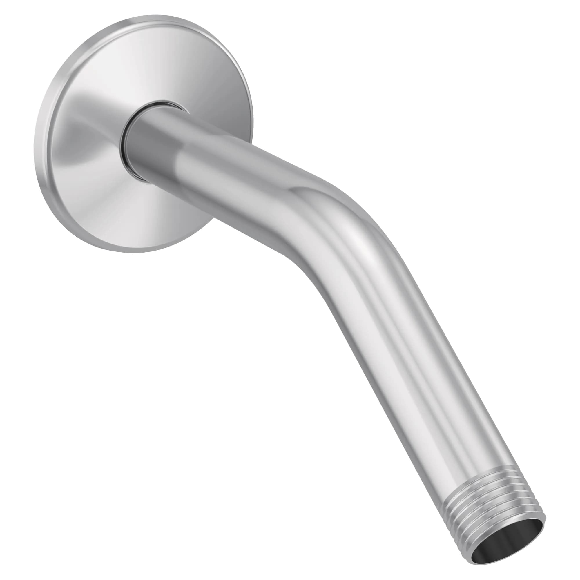 Moen 8-inch Wall Mount Curved Shower Arm | Matte Black Finish, 8" Reach, Bathroom — Chrome