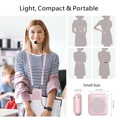 Norwii Portable Voice Amplifier with Wired Microphone Headset & 4000mAh Battery | 10W Loud Clear Sound thumbnail 9