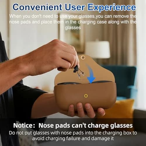 RCstyle HiBloks Eyeglass Nose Pads for Ray-Ban Meta Wayfarer Gen 1 & Gen 2 (Split Type, Black) thumbnail 8