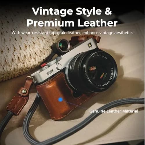 SMALLRIG Leather Camera Case Kit for FUJIFILM X-E5 with Shoulder Strap (Brown) | Vintage Leather Design thumbnail 4