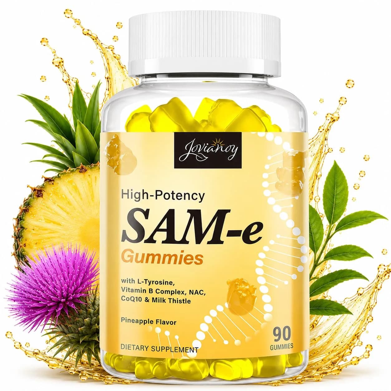 Jovianoy SAM-e Gummies with L-Tyrosine, Vitamin B Complex & NAC — Gummy