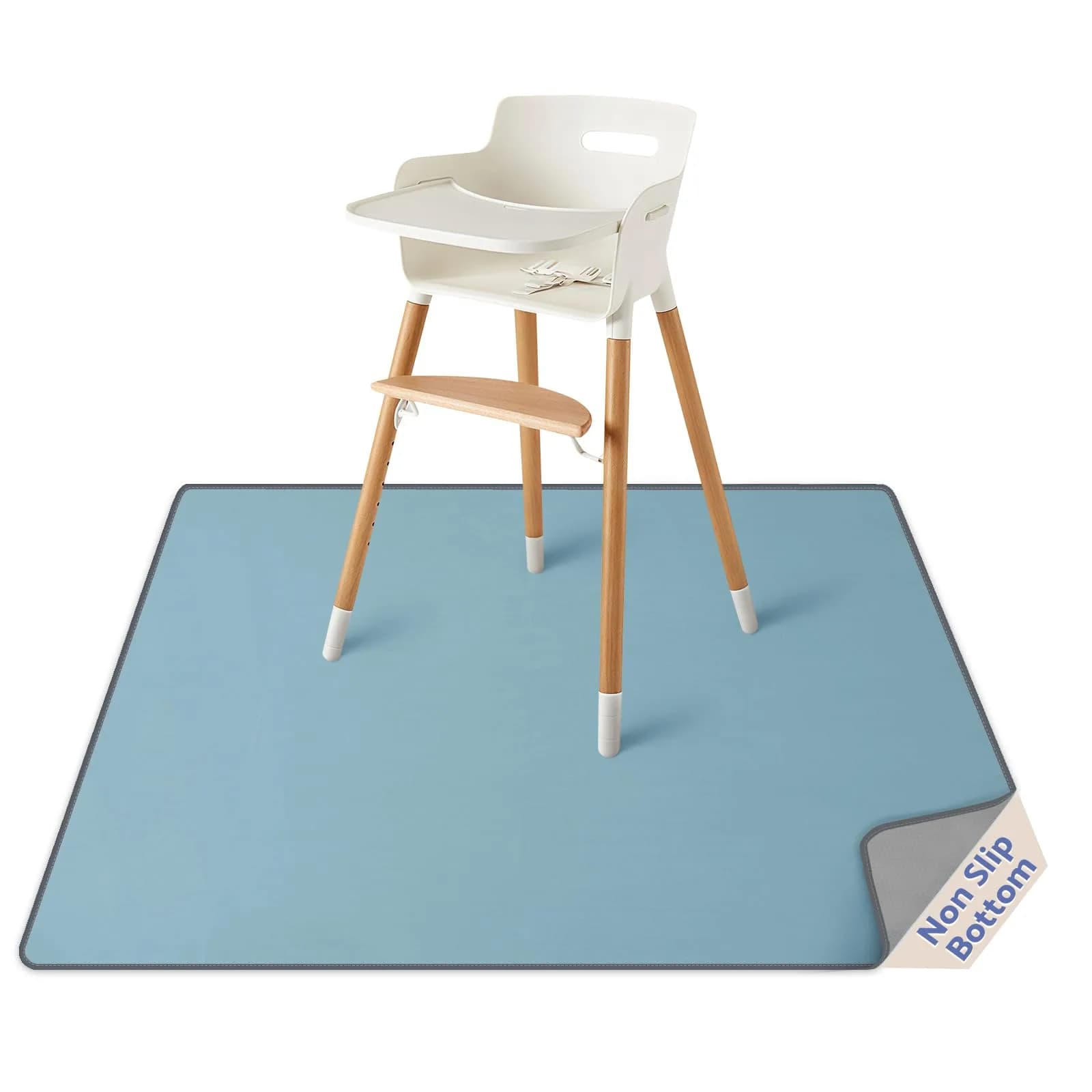 Blissful Diary Baby Splat Mat 129cm x 129cm (50.4" x 50.4") | Waterproof & Anti-Slip Floor Protector for High Chairs, Playtime & Crafts - main product image