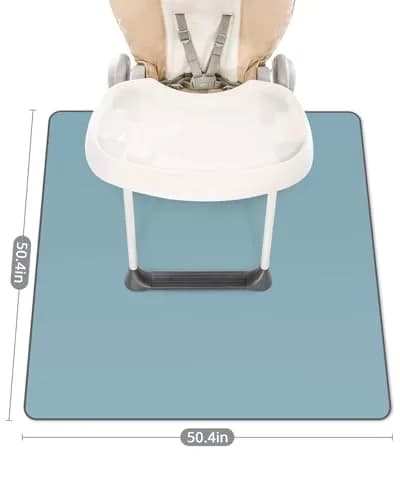 Blissful Diary Baby Splat Mat 129cm x 129cm (50.4" x 50.4") | Waterproof & Anti-Slip Floor Protector for High Chairs, Playtime & Crafts thumbnail 3