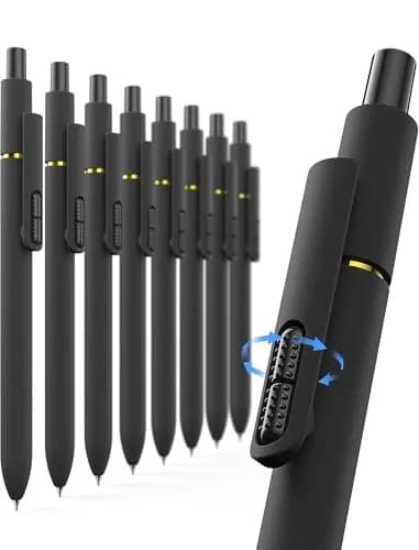 Hiacry Gel Pens 0.7mm Medium Point 8-Pack | Smooth Writing Fidget Pens, Stress Relief, No Smear, No Bleed, Journaling, Note Taking, Work, School, Office, Students & Adults thumbnail 1