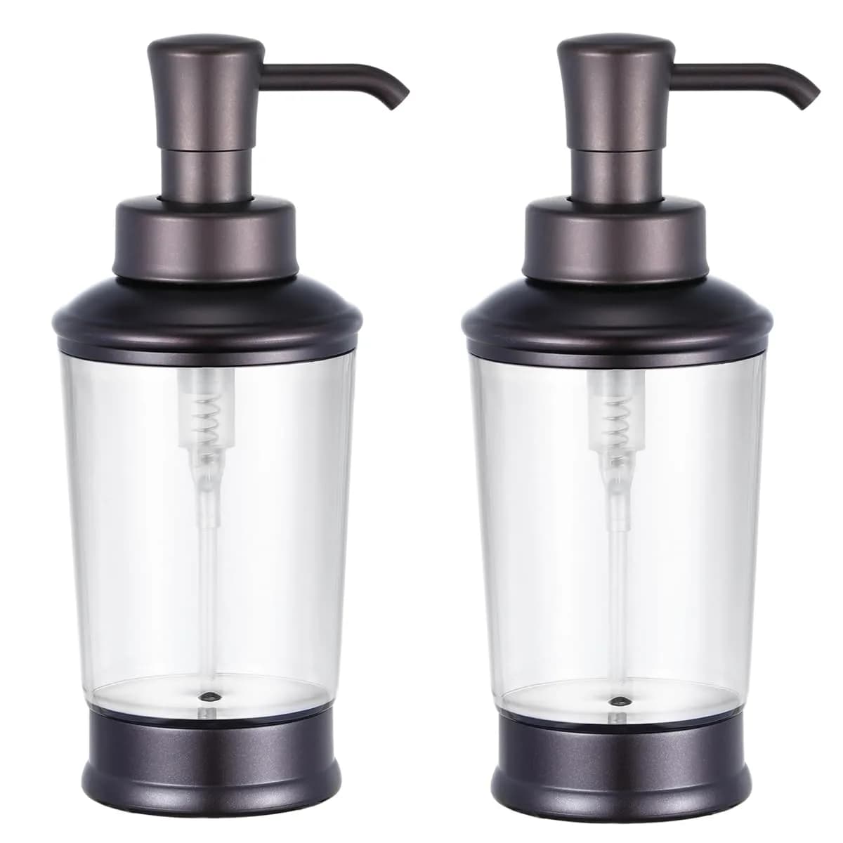CHBJDAN Vintage Style Soap Dispenser Bottles 473ml (16 Fl Oz) 2-Pack | Refillable Bronze Bathroom & Kitchen Decor - main product image