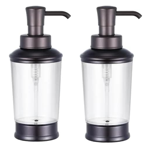 CHBJDAN Vintage Style Soap Dispenser Bottles 473ml (16 Fl Oz) 2-Pack | Refillable Bronze Bathroom & Kitchen Decor thumbnail 1