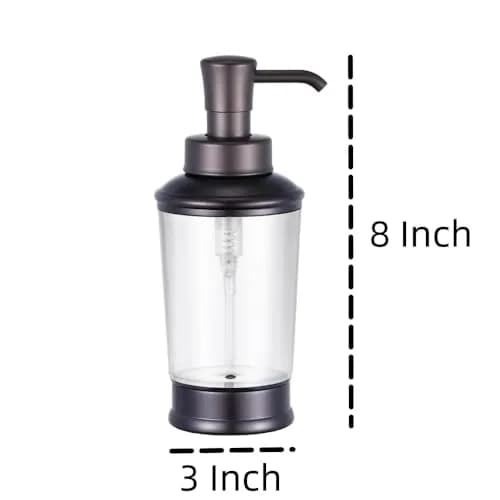 CHBJDAN Vintage Style Soap Dispenser Bottles 473ml (16 Fl Oz) 2-Pack | Refillable Bronze Bathroom & Kitchen Decor thumbnail 2