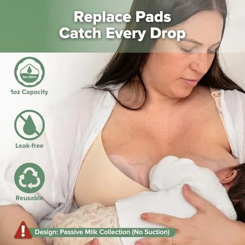 haakaa Petal Soft Silicone Milk Collector (2PCS) | BPA-Free, Leak-Free, Discreet Fit thumbnail 2