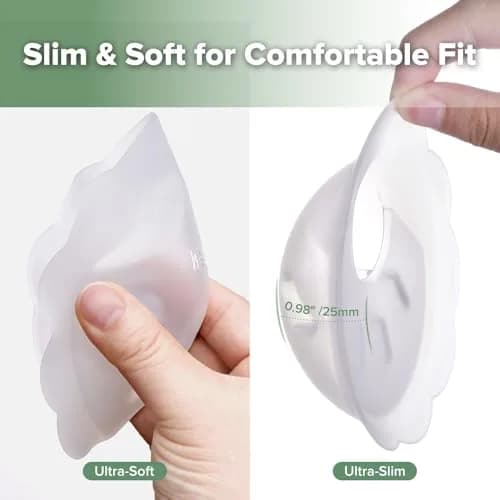 haakaa Petal Soft Passive Silicone Milk Collector 30ml (1 oz) | Discreet Leak-Protection Milk Saver thumbnail 3