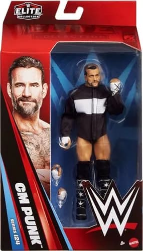 Mattel WWE Elite CM Punk Action Figure & Accessories | 6-inch Collectible with 25 Points Articulation thumbnail 2