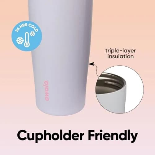 Owala FreeSip Sway Stainless Steel Water Bottle 30 oz Beach House | Triple-Layer Insulation & Travel-Friendly Design thumbnail 4