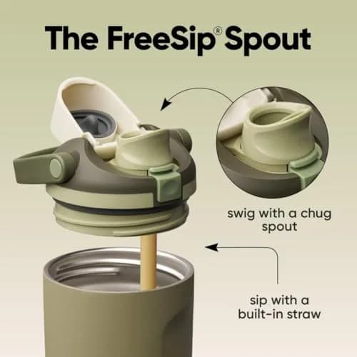 Owala FreeSip Sway Stainless Steel Water Bottle 30 oz | Triple-Layer Insulation & Travel-Friendly Design thumbnail 2