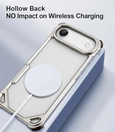 OATSBASF Metal Bumper Case for iPhone Air 6.5 inch (16.5 cm) | MagSafe Compatible, Shockproof Aluminum Frame thumbnail 6