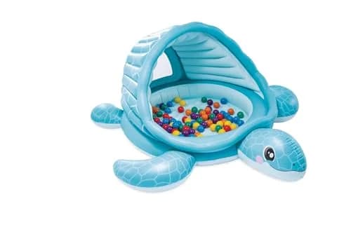 Intex Turtle Cove Playland Inflatable Paddling Pool or Ball Pit 218cm x 206cm x 97cm (86" x 81" x 38") | ASTM-Tested for Kids thumbnail 1