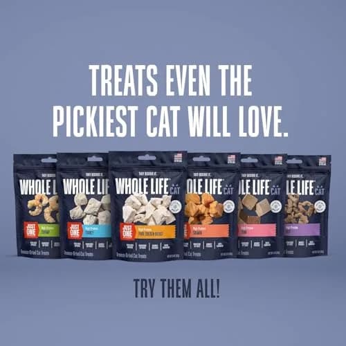 Whole Life Pet Products Just One Chicken Freeze Dried Cat Treats 283 g (10 oz) | Single Ingredient Protein-Packed Snacks thumbnail 7