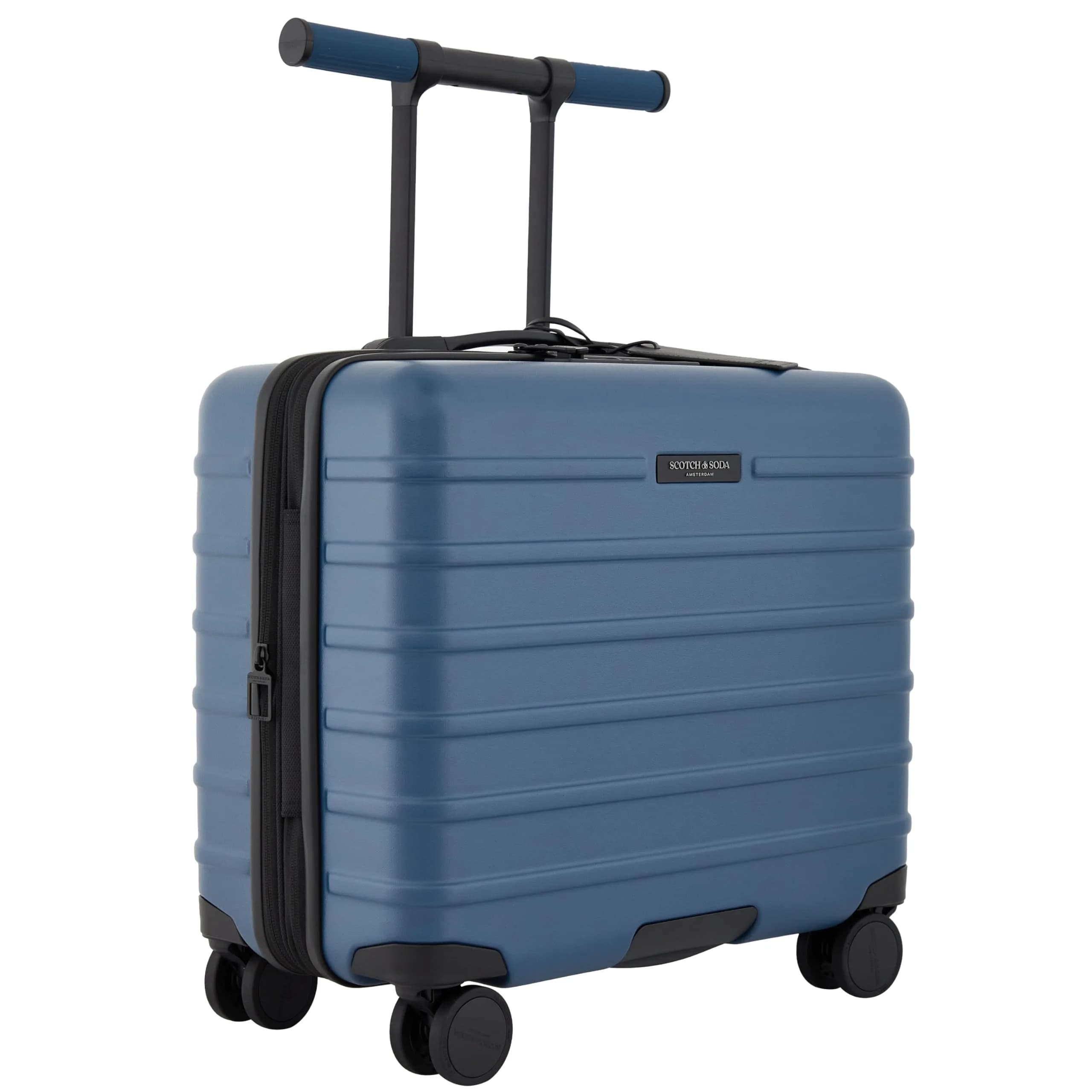 Scotch & Soda Tilburg Luggage Heritage Blue 19-Inch Trunk Briefcase | Modern Travel Design with TSA Lock - main product image