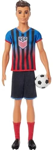 Barbie Careers USSF Soccer Player Ken Doll & Accessories | Role-Play Fun for Kids 3+ thumbnail 4