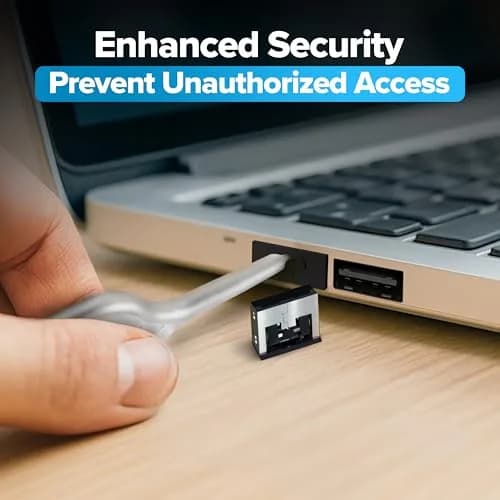 PortPlugs USB A Metal Port Blockers 5 Pack with Key | Physical Security for Desktops, Laptops, Servers thumbnail 8