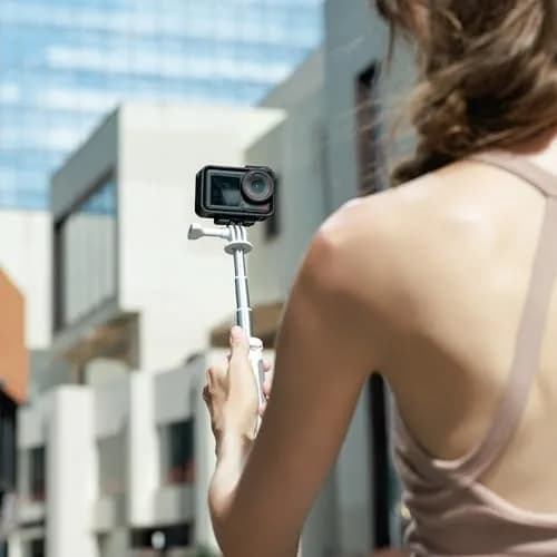 JJC Mini Selfie Stick Tripod for DJI Osmo Action 6 5 4 3 GoPro Hero 13 12 11 10 9 8 White | Extensible 9.69" (24.6cm) with Non-Slip Pad thumbnail 8