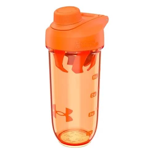 Under Armour 24oz Clarity Shaker Bottle Blaze Orange/Blaze Orange | Leak-Resistant, Eco-Friendly Sports Hydration thumbnail 1
