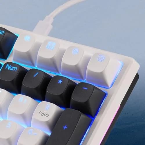 Redragon K668 Wired Gasket RGB Gaming Keyboard 108-Key Hot-Swap | Glacier Azure thumbnail 7