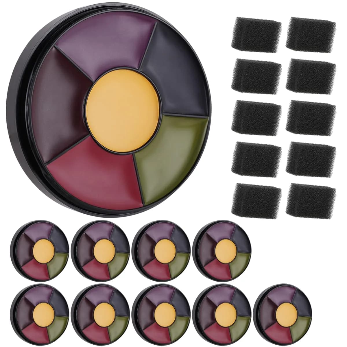 MEICOLY 10-Piece Bruise Wheel Makeup Kit | Realistic SFX Trauma Effects for Halloween & Cosplay