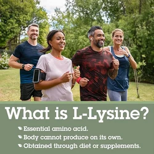 Quantum L-Lysine 500 mg Essential Amino Acid Supplement | Supports Collagen, Bone & Immune Health thumbnail 2