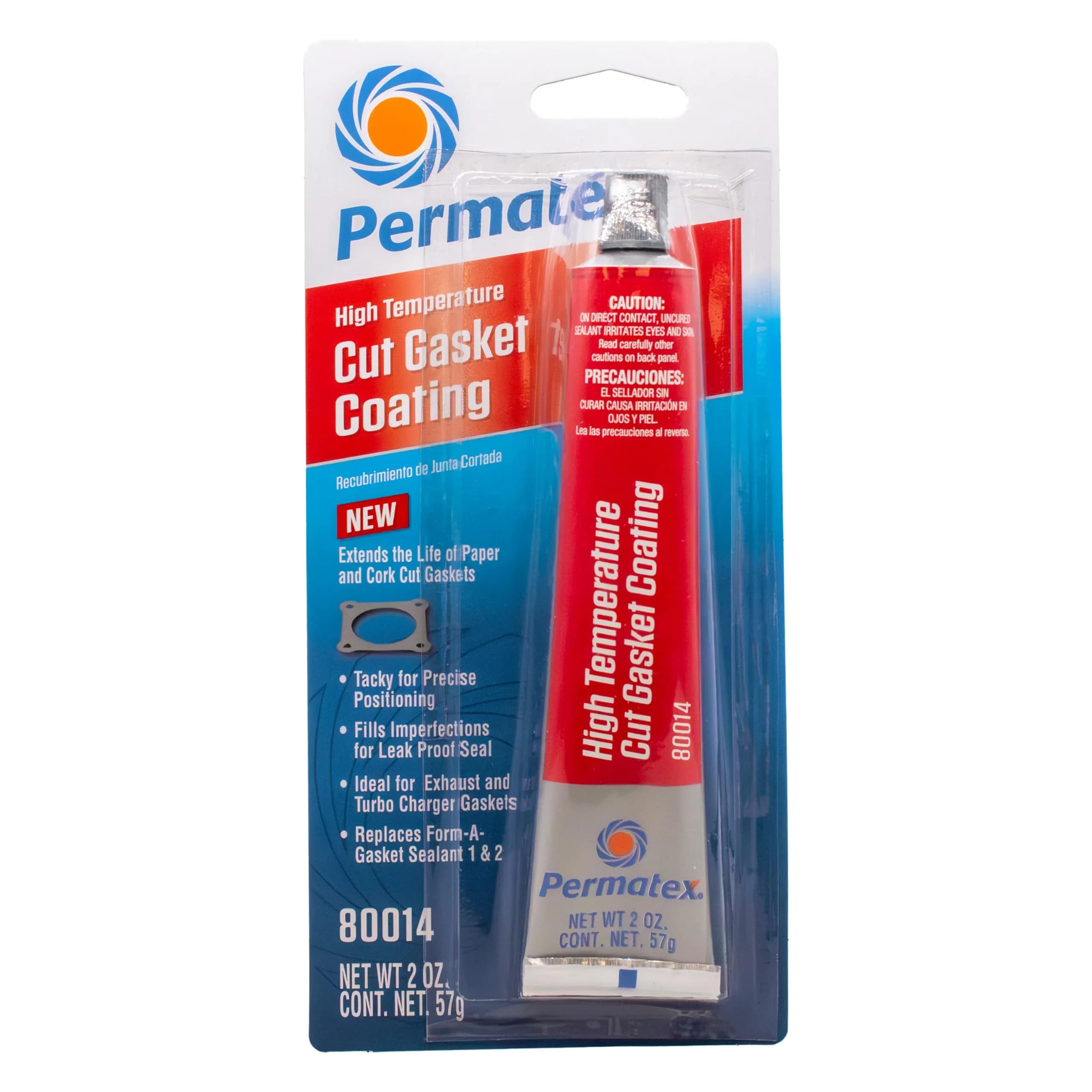 Permatex Red Cut Gasket Coating 59ml (2 Fl Oz) | High Temp Vibration-Resistant Silicone Sealant - main product image