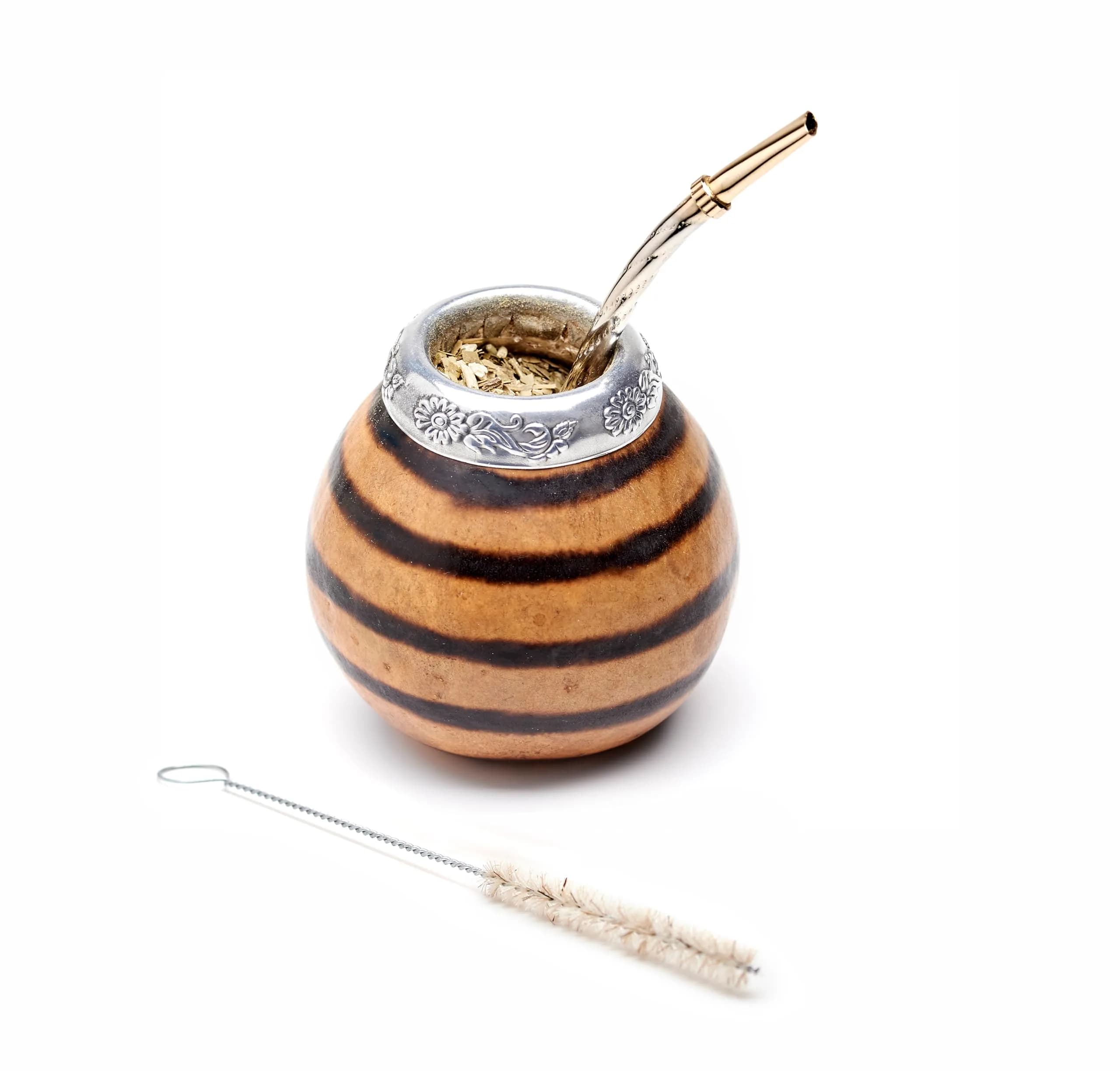BALIBETOV Natural Gourd Yerba Mate Cup Set 200ml (7 fl oz) | Authentic Argentine Craftsmanship