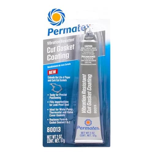 Permatex Grey Cut Gasket Coating 2 Fl Oz (59 ml) | High Torque, Vibration-Resistant Silicone Sealant thumbnail 1