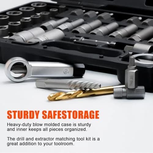 coobeast Bolt Extractor Kit 72PCS | Heavy Duty, Durable & Sharp for Broken Bolts & Screws thumbnail 2