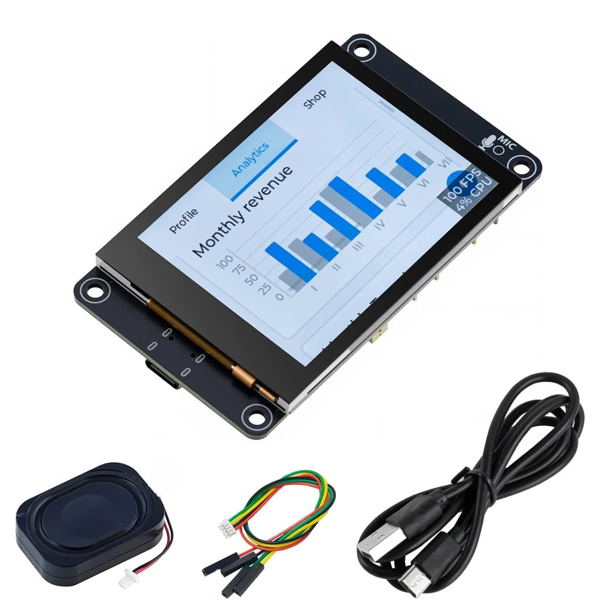 Hosyond ESP32-S3 Touchscreen Module 3.5" IPS LCD 240x320 | Capacitive Touch for IoT Projects — 2.8 inches