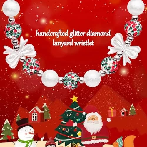 Ucharmbead Bling Case for Samsung Galaxy Buds 3 Pro with Keychain | Christmas Edition thumbnail 5