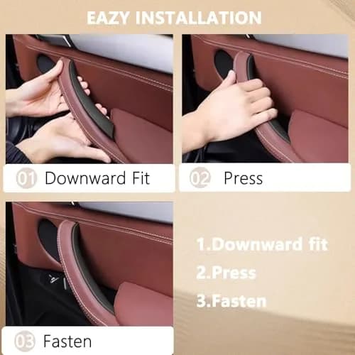 ORIVIN Interior Door Pull Handle Covers Beige for BMW X3 F25 X4 F26 | Set of 3 thumbnail 6