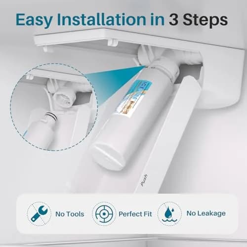 ICEPURE Alkaline LT1000PC Refrigerator Water Filter & Air Filter 3-Pack | Balances pH, Filters 200 Gallons thumbnail 8