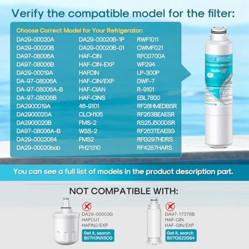 ICEPURE Alkaline DA29-00020B Refrigerator Water Filter 3 Pack | Balances pH & Removes Chlorine thumbnail 2